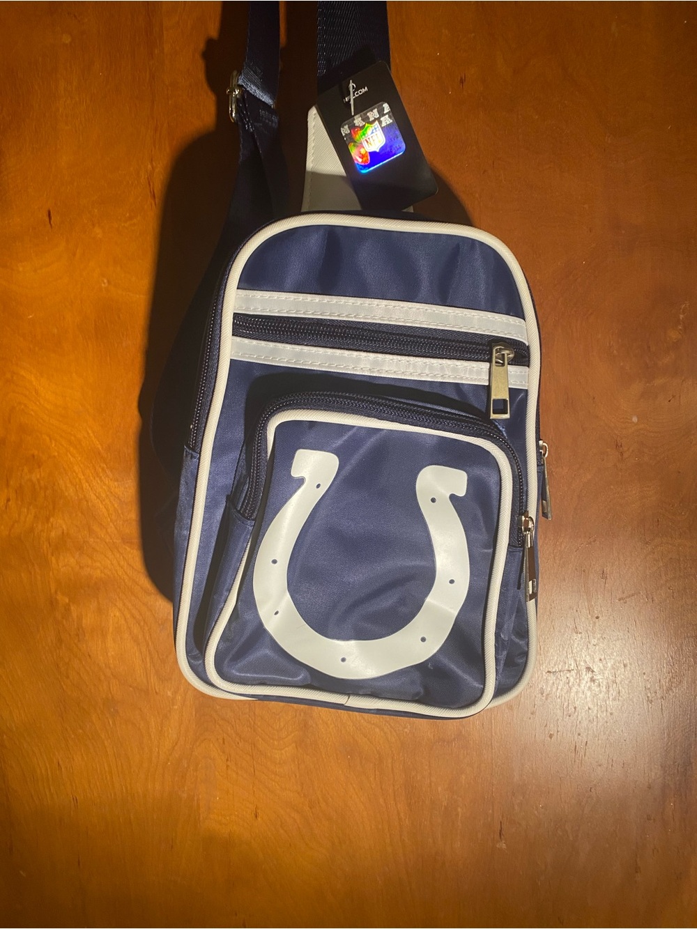 Littleearth NFL Indianapolis Colts Mini Cross Backpack (or sling bag).